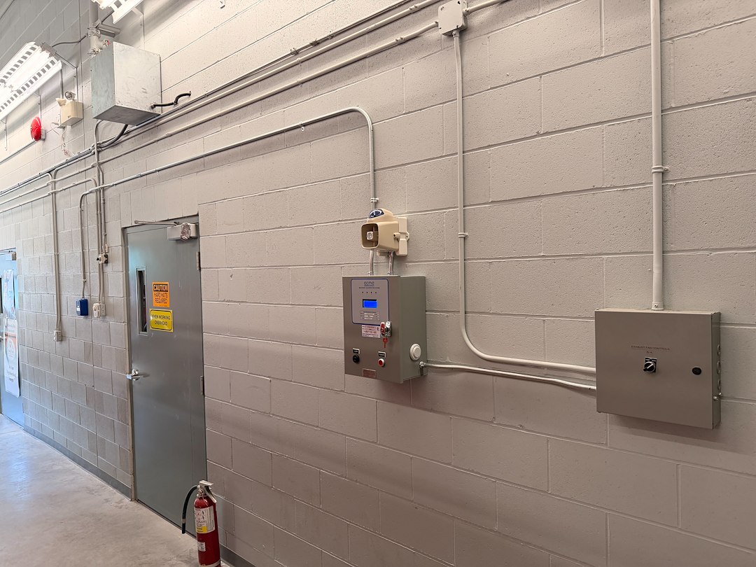 CO and NO₂ Detection System – Chilliwack Firehall Garage Exhaust Upgrade