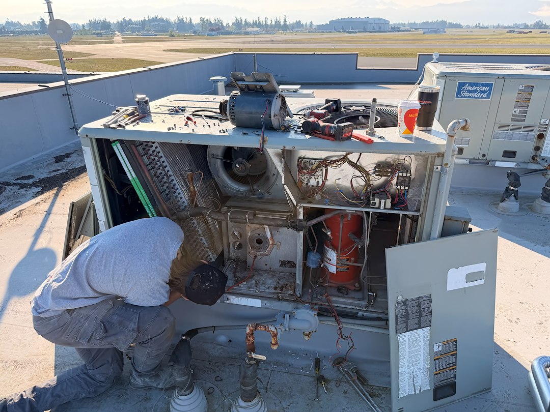 Cracked Heat Exchanger Replacement — Commercial Rooftop Unit | Abbotsford, BC