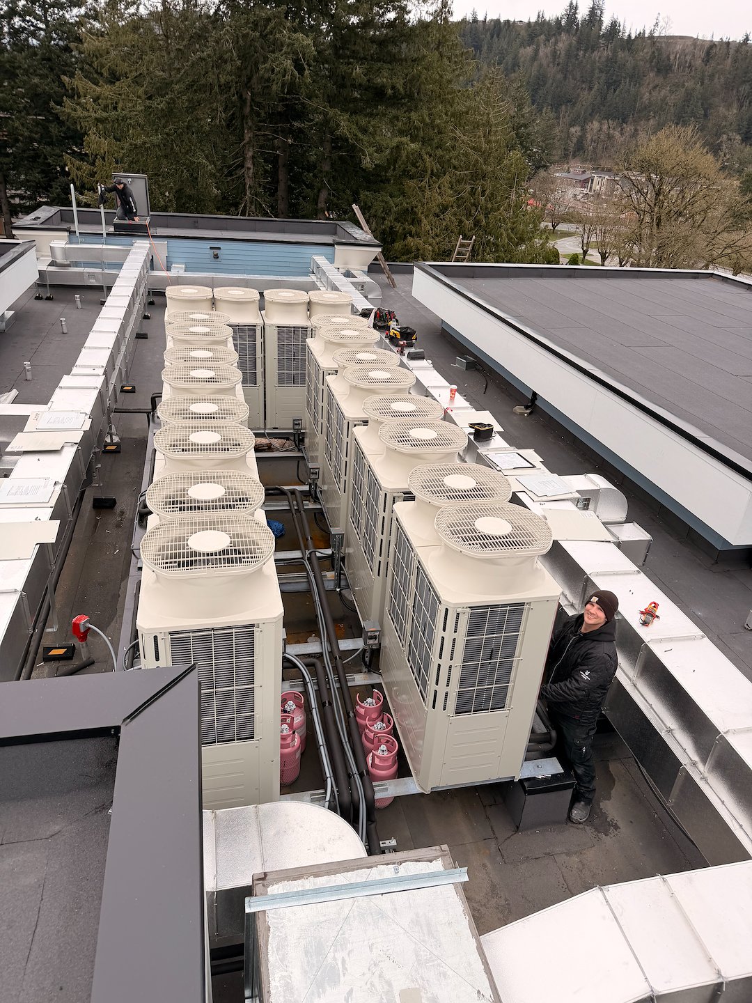 Mitsubishi City Multi VRF System Installation for 59-Unit Apartment Building in Chilliwack, BC
